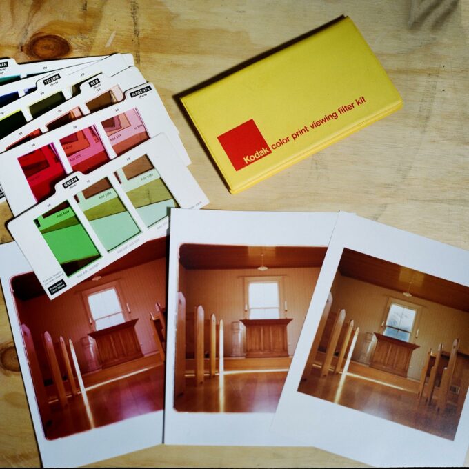 Kodak Colour Viewing filters for colour correcting prints in the darkroom